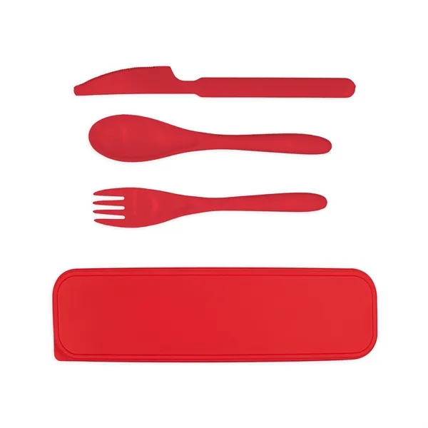 Red color option for Essential 3 Piece Utensil Set