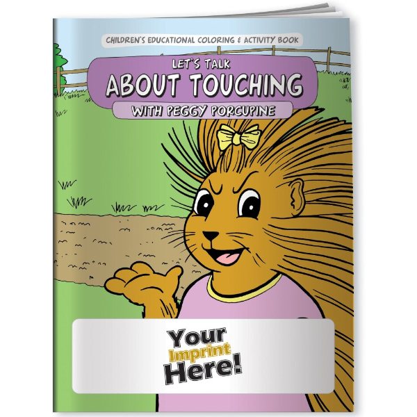 Multicolor color option for Coloring Book   Let's Talk About Touching With Peggy Porcupine