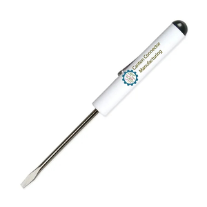 Photo of Pocket Screwdriver 1/8" Flat Tip Blade + Button Top Fc