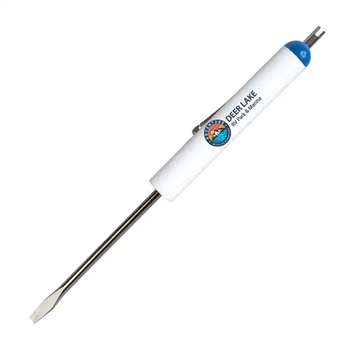 Main photo of Pocket Screwdriver 1/8" Flat Blade + Valve Stem Top Fc