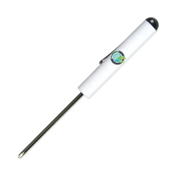 White color option for Pocket Screwdriver #0 Phillips Blade + Button Top Fc