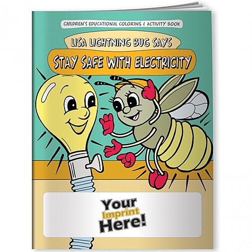 Photo of Coloring Book   Lisa Lightning Bug Says Stay Safe With Electricity
