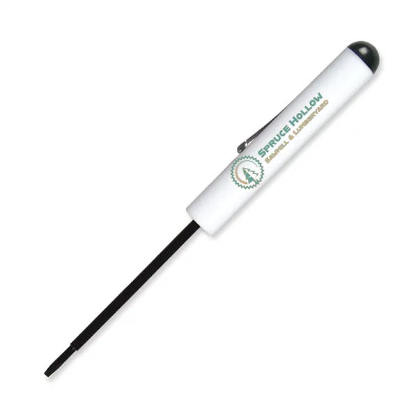 White color option for Pocket Screwdriver Tech Blade + Button Top Fc