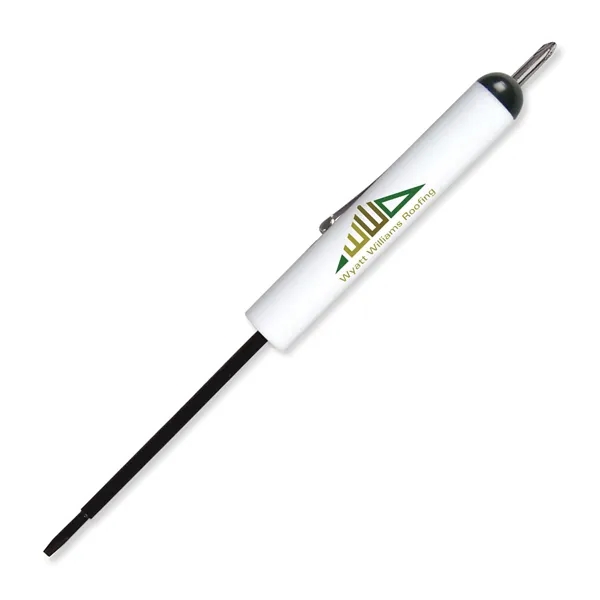 White color option for Pocket Screwdriver Tech Blade + #0 Phillips Top Fc