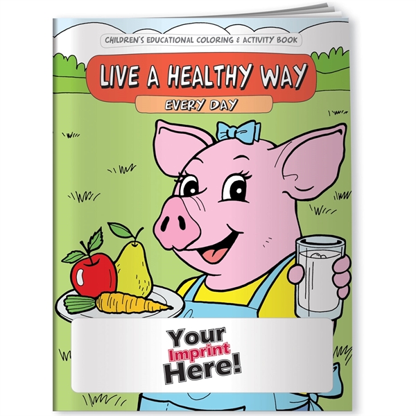Multi color color option for Coloring Book   Live A Healthy Way Every Day