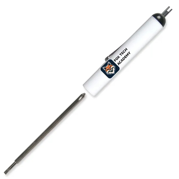 White color option for Pocket Screwdriver Reversible Tech Blade + Valve Stem Top Fc