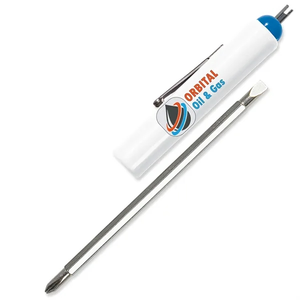 Photo of Jumbo Pocket Screwdriver Reversible Flat Blade + Valve St Fc