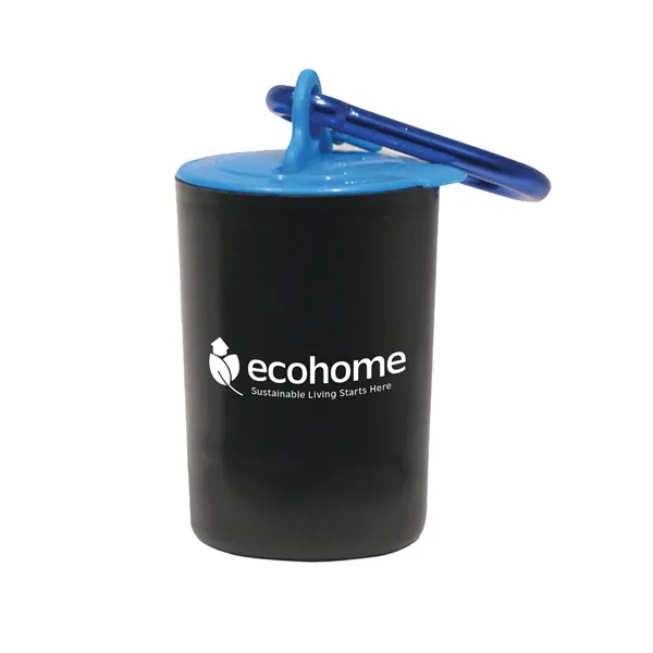 Black-Blue color option for Trash Can Pet Bag Dispenser   1 Color Imprint