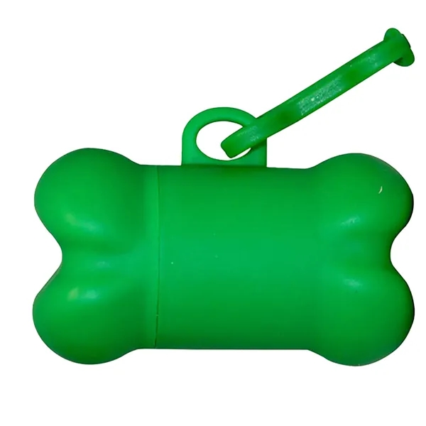 Kelly Green color option for Bone Shaped Pet Bag Dispenser   1 Color Imprint