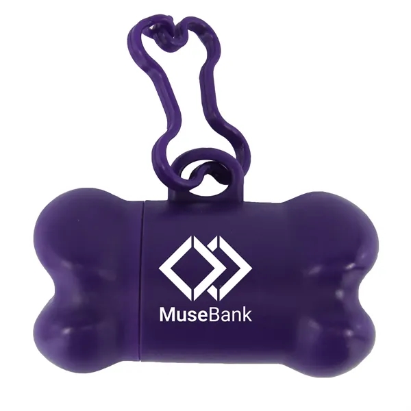 Purple color option for Bone Shaped Pet Bag Dispenser   1 Color Imprint