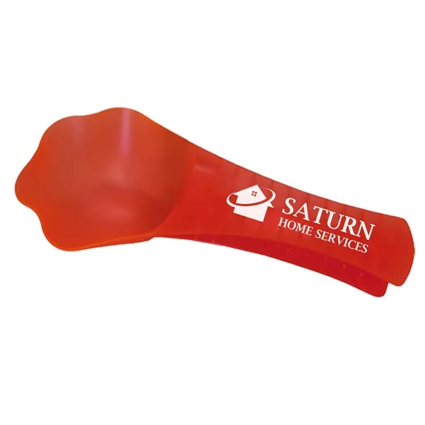 Translucent Red color option for Pet Food Scoop & Clip