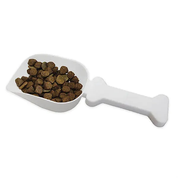 White color option for Pet Food Scoop W/ Bone Shaped Handle