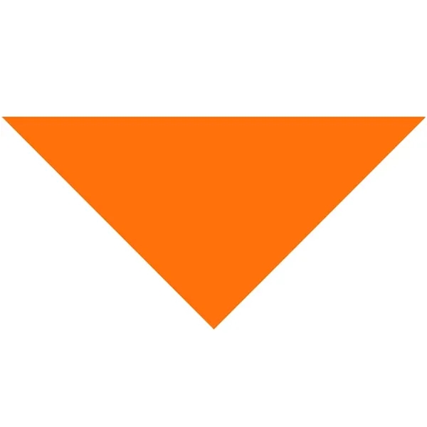 Orange color option for Cotton Collar Pet Bandana   Small