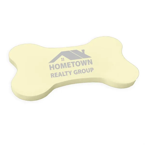 Canary Yellow color option for Bone Shaped Sticky Notes   25 Sheets