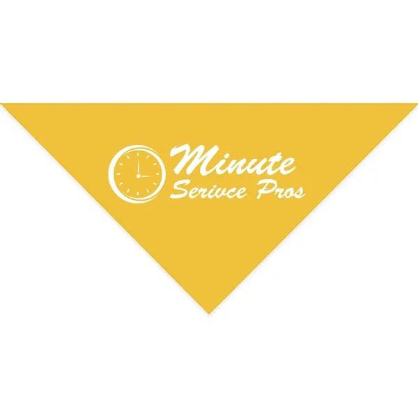 Athletic Gold color option for Cotton Collar Pet Bandana   Large