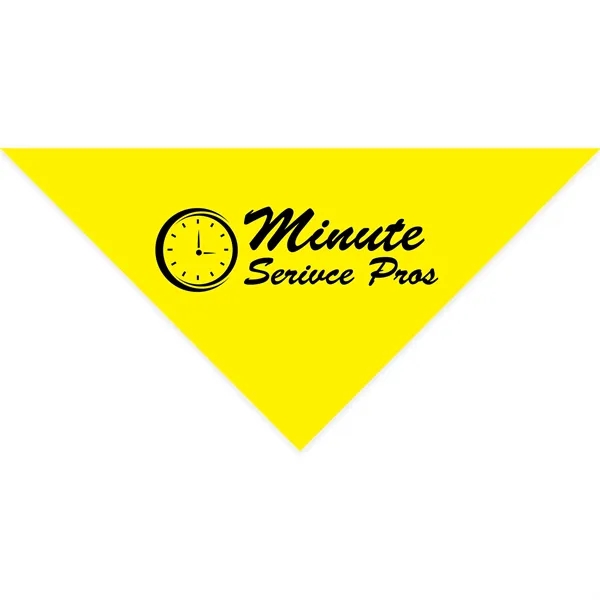 Bright Yellow color option for Cotton Collar Pet Bandana   Large