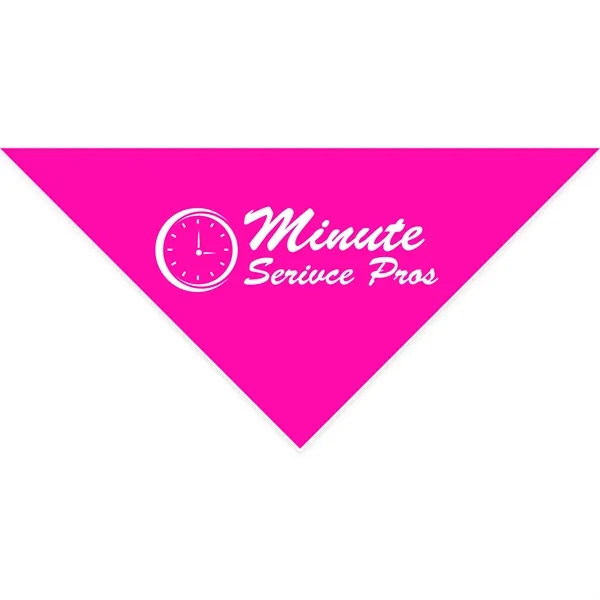 Hot Pink color option for Cotton Collar Pet Bandana   Large