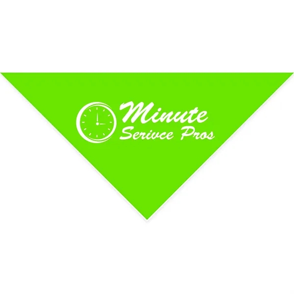 Lime Green color option for Cotton Collar Pet Bandana   Large
