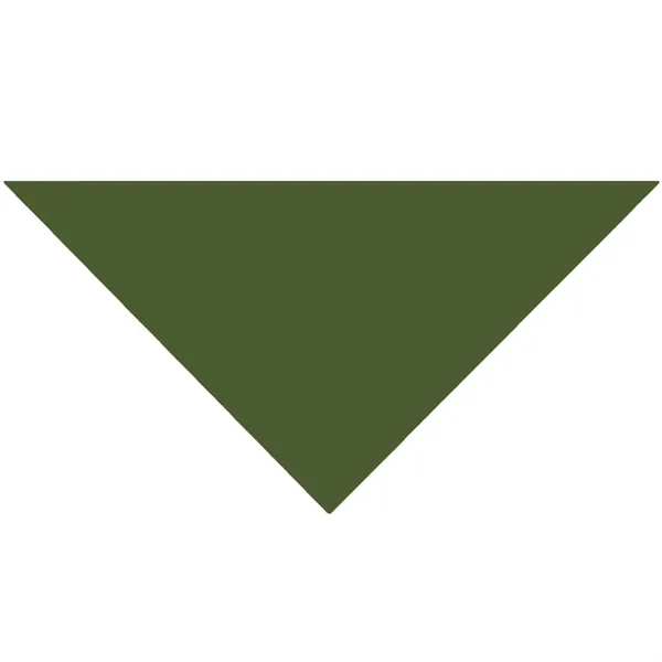 Olive color option for Cotton Collar Pet Bandana   Large