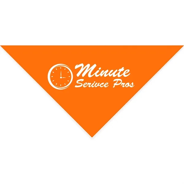 Orange color option for Cotton Collar Pet Bandana   Large