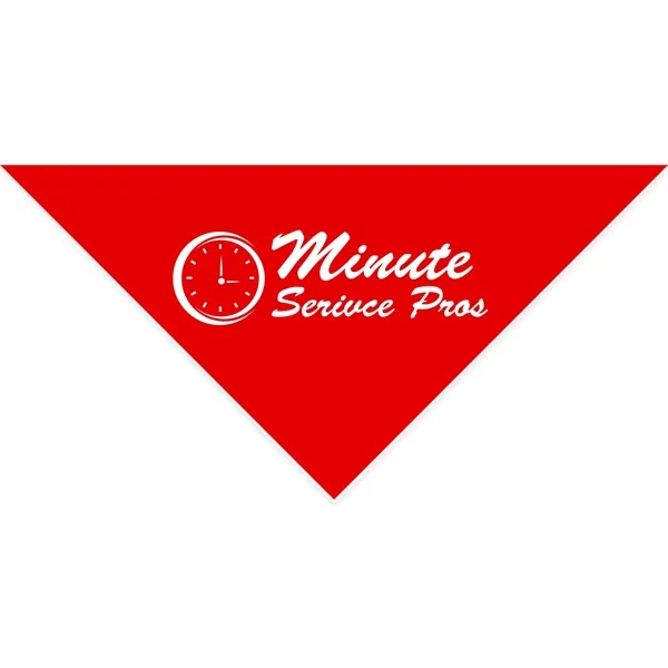 Red color option for Cotton Collar Pet Bandana   Large
