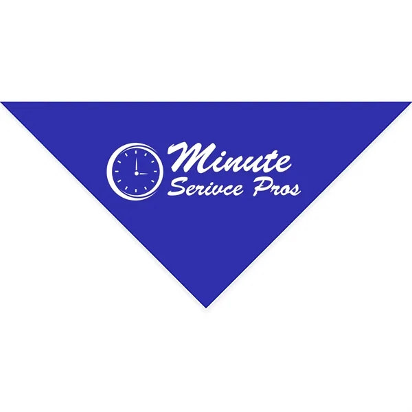 Royal Blue color option for Cotton Collar Pet Bandana   Large