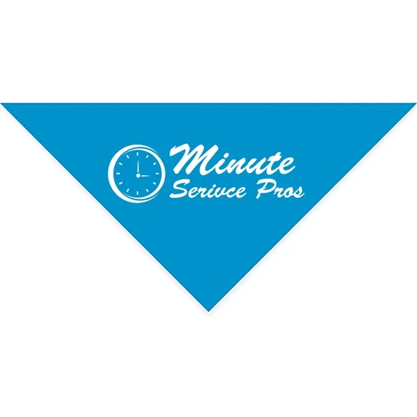 Turquoise color option for Cotton Collar Pet Bandana   Large
