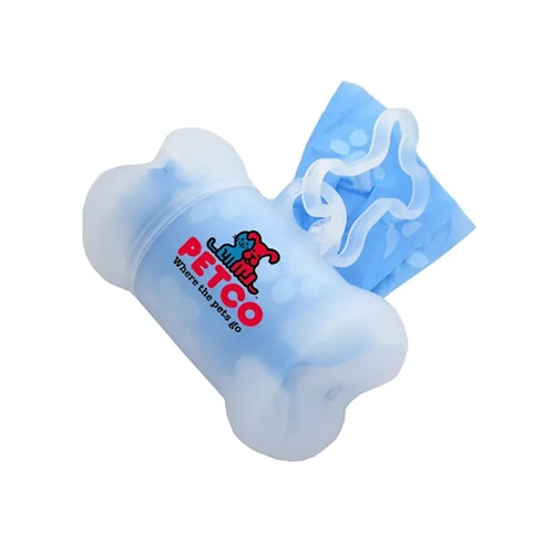 Main photo of Clear Bone Shaped Pet Bag Dispenser   Full Color