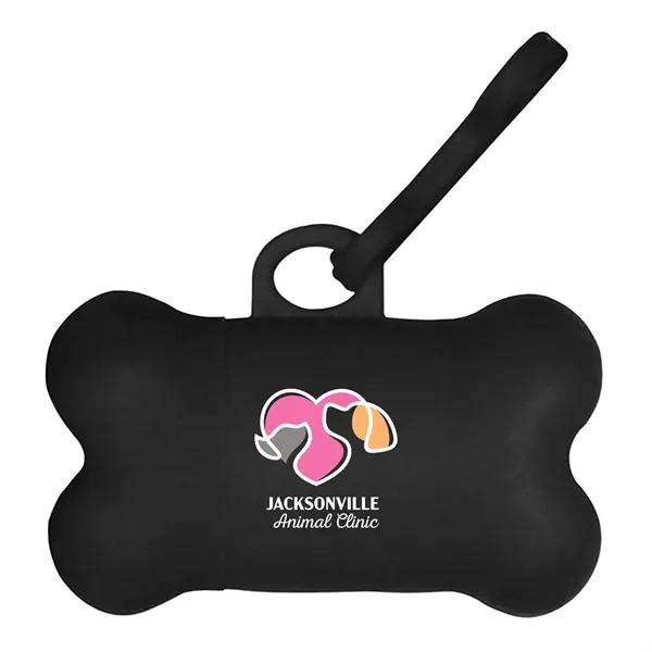 Black color option for Bone Shaped Pet Bag Dispenser