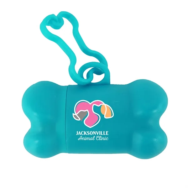 Turquoise color option for Bone Shaped Pet Bag Dispenser
