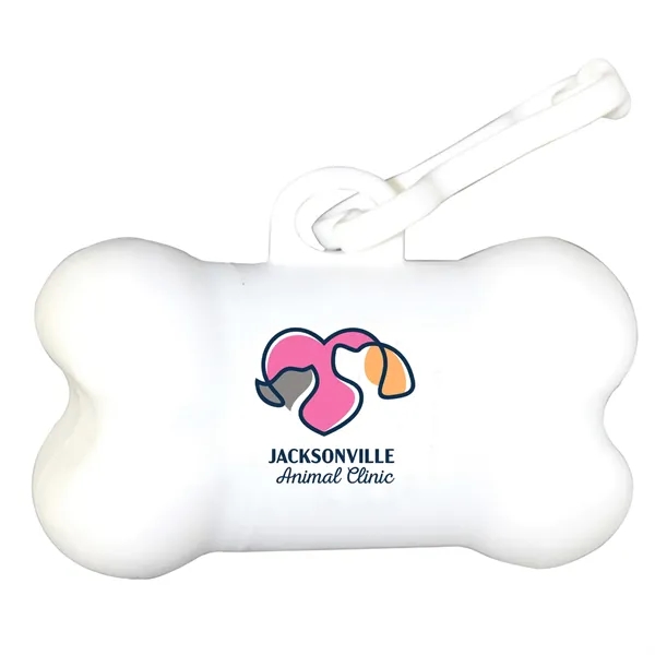 White color option for Bone Shaped Pet Bag Dispenser