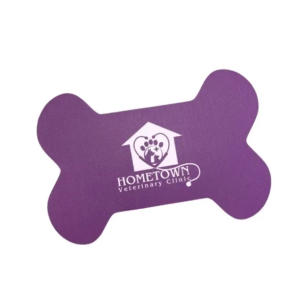 Purple color option for Bone Shaped Vinyl Pet Mat