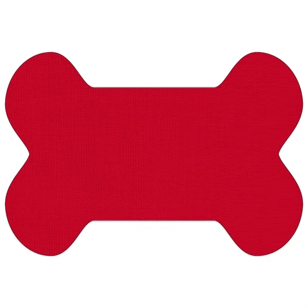 Red color option for Bone Shaped Vinyl Pet Mat