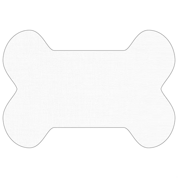 White color option for Bone Shaped Vinyl Pet Mat