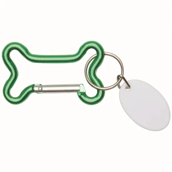 Green color option for Bone Shaped Carabiner Key Ring