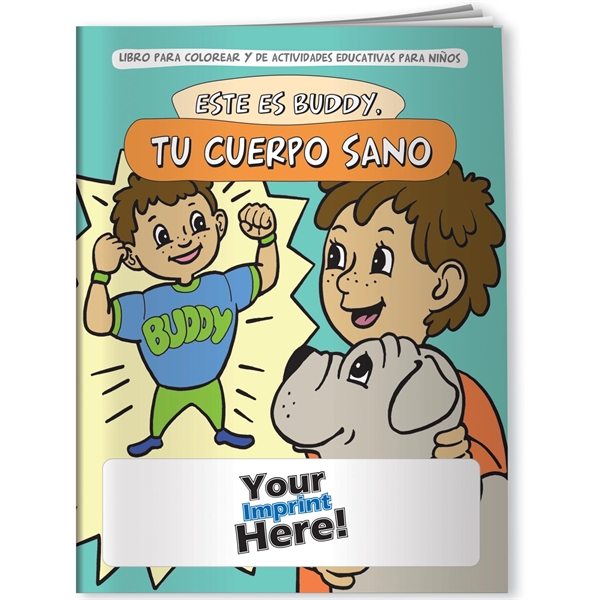 Multi Color color option for Coloring Book   Meet Buddy: Your Healthy Body (Spanish)