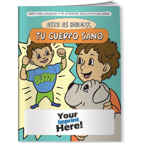 Multicolor color option for Coloring Book   Meet Buddy: Your Healthy Body (Spanish)
