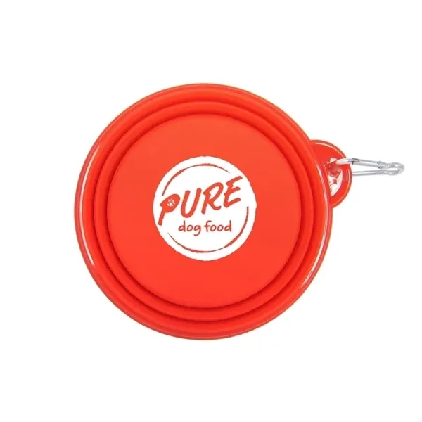 Red color option for Top Tail Collapsible Pet Bowl   7"