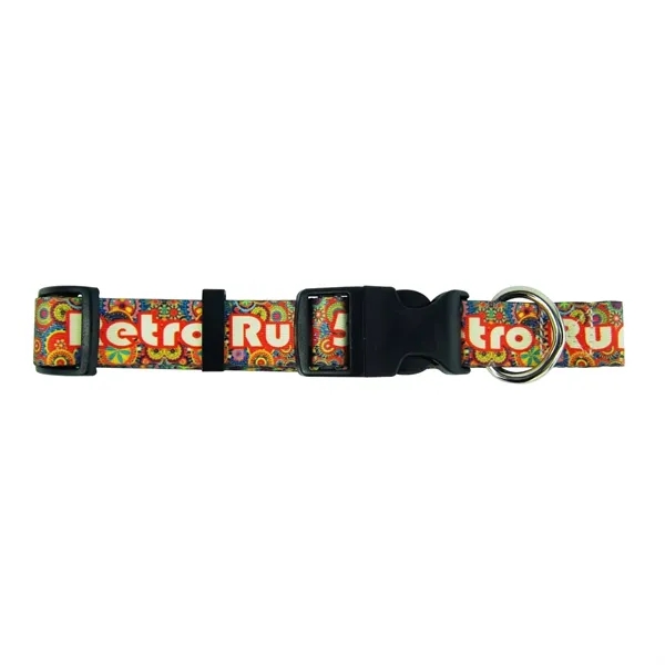 Full Color Sublimation color option for Dye Sublimated Full Color Adjustable Pet Collar   3/4" W