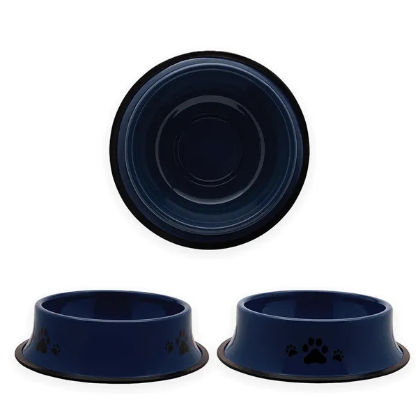 Navy Blue color option for 9" Stainless Steel Pet Bowl