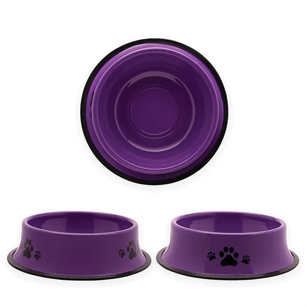Purple color option for 9" Stainless Steel Pet Bowl