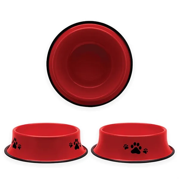 Red color option for 9" Stainless Steel Pet Bowl