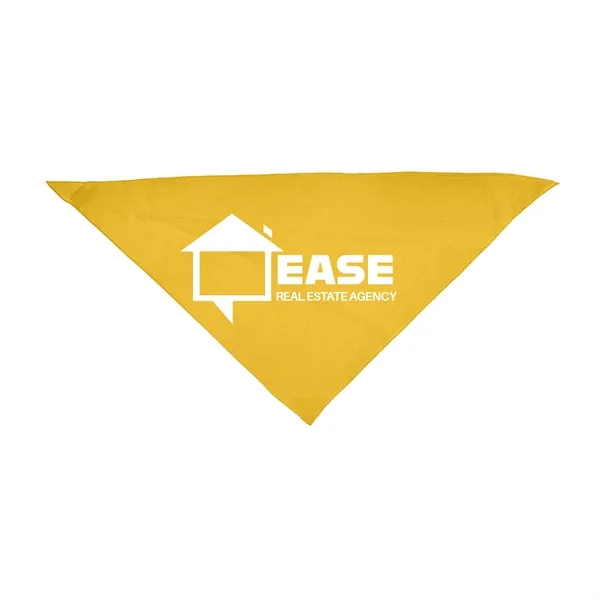 Athletic Gold color option for Small Triangle Pet Bandana W/ Screen Print