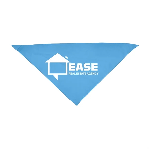 Columbia Blue color option for Small Triangle Pet Bandana W/ Screen Print