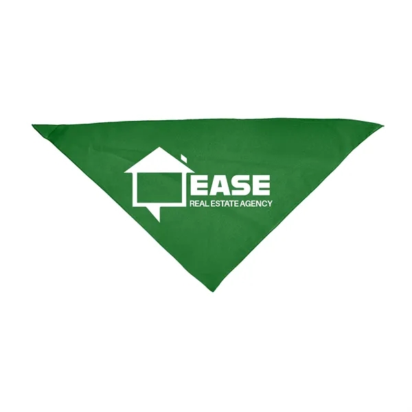 Forest Green color option for Small Triangle Pet Bandana W/ Screen Print