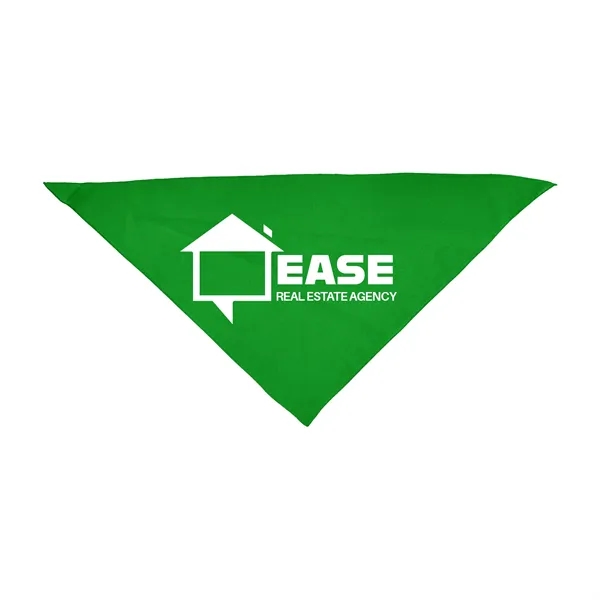 Kelly Green color option for Small Triangle Pet Bandana W/ Screen Print