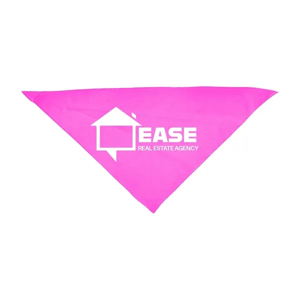Pink color option for Small Triangle Pet Bandana W/ Screen Print