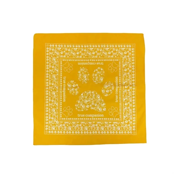 Athletic Gold color option for Solid Colored Bandana With Screen Print