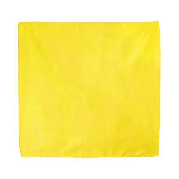 Bright Yellow color option for Solid Colored Bandana With Screen Print