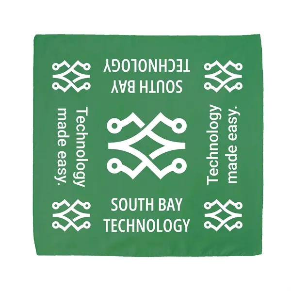 Forest Green color option for Solid Colored Bandana With Screen Print